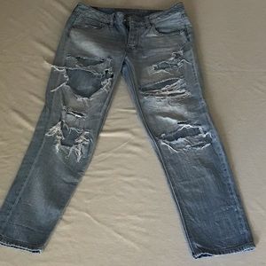 American Eagle Outfitters Women's size 4 Tomgirl button down jeans